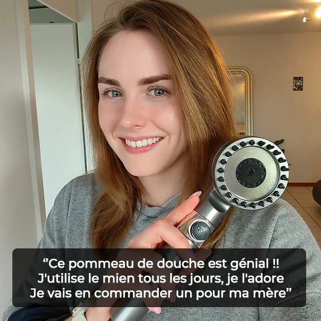Pommeau de douche anti chute de cheveux