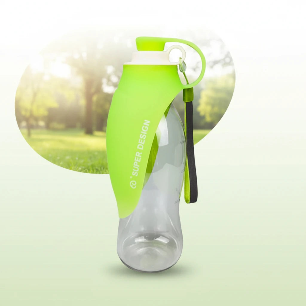 Gourde pour Chien Anti-Fuite 580ml - Bol Intégré & Sans BPA