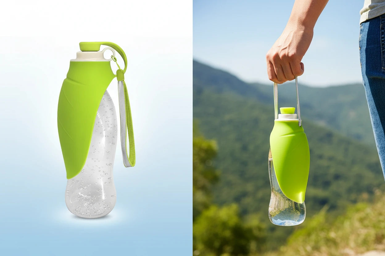 Gourde pour Chien Anti-Fuite 580ml - Bol Intégré & Sans BPA