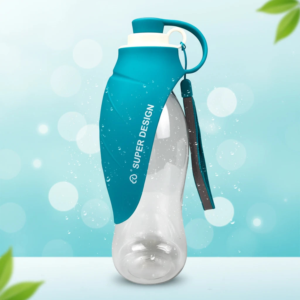 Gourde pour Chien Anti-Fuite 580ml - Bol Intégré & Sans BPA