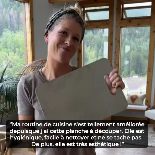 Planche à découper titane anti bactérienne - Durable et hygiénique