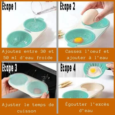 Cook-eggs - Cuiseur à œufs micro ondes