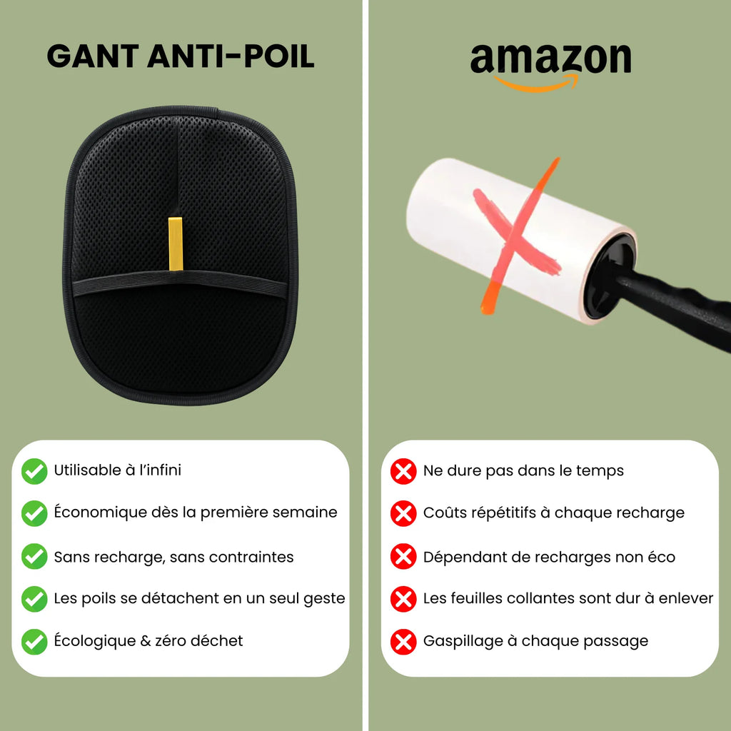 Gant anti-poils d’animaux