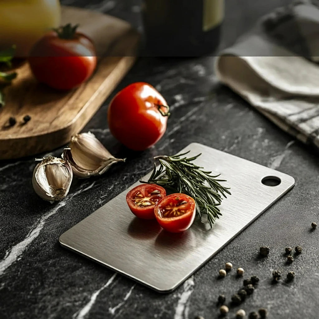 Planche à découper titane anti bactérienne - Durable et hygiénique