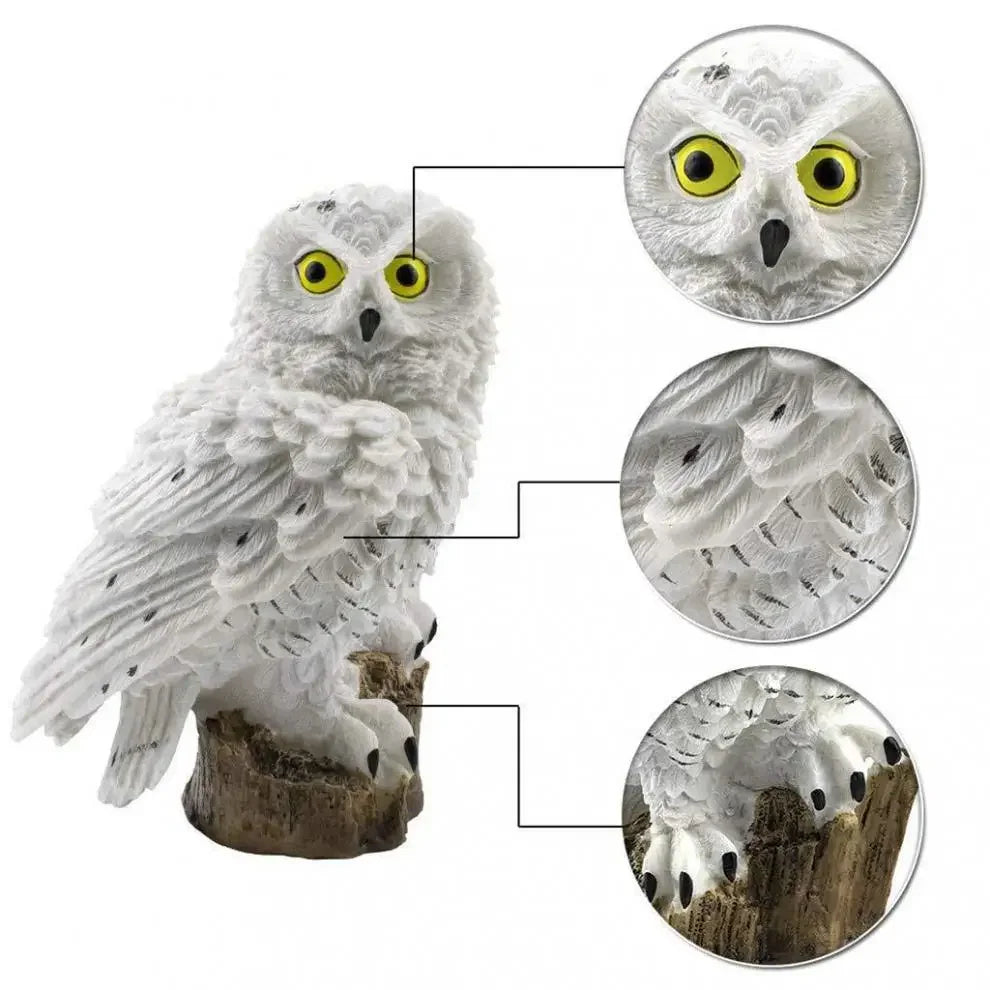 Lampe solaire de jardin Hibou
