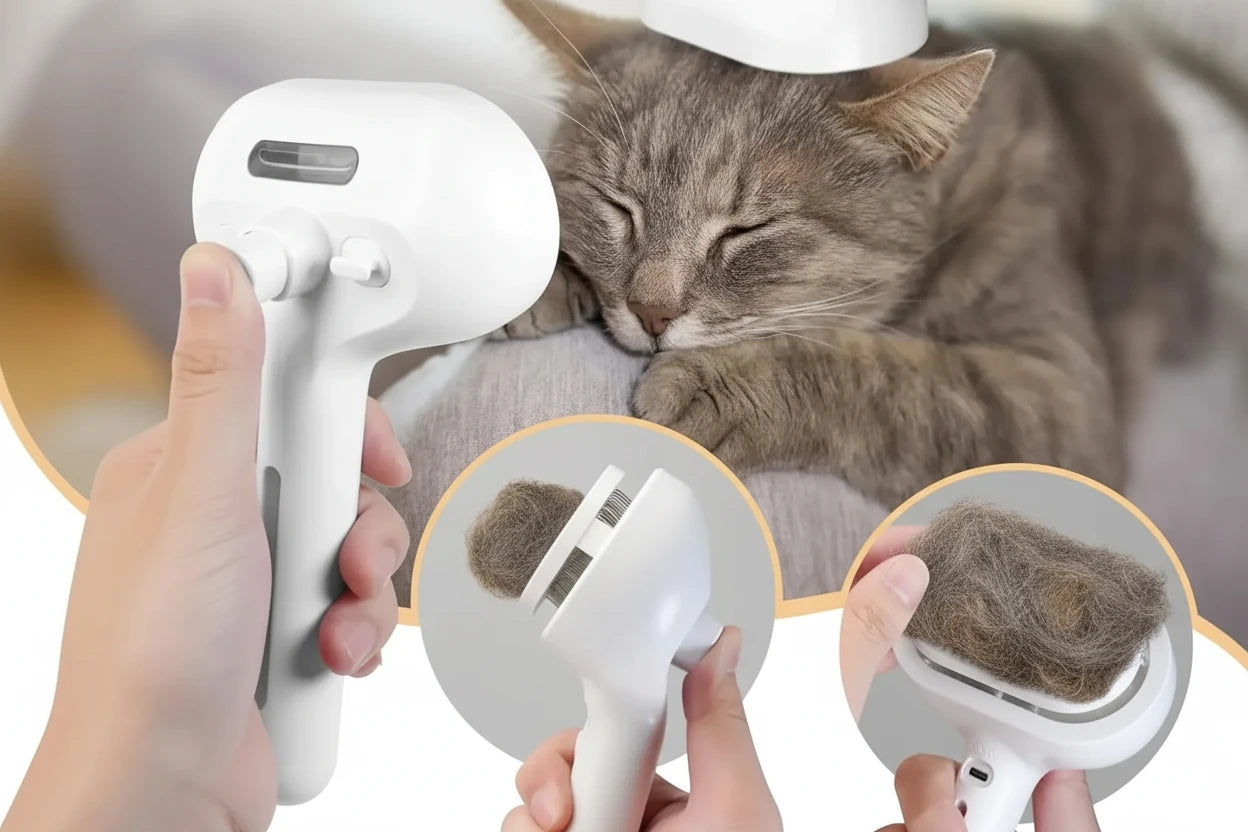 Brosse à vapeur pour animaux