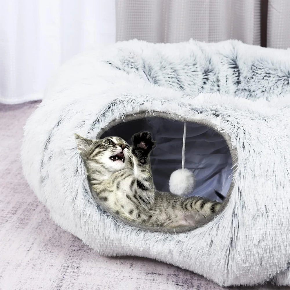 Lit tunnel pour chat