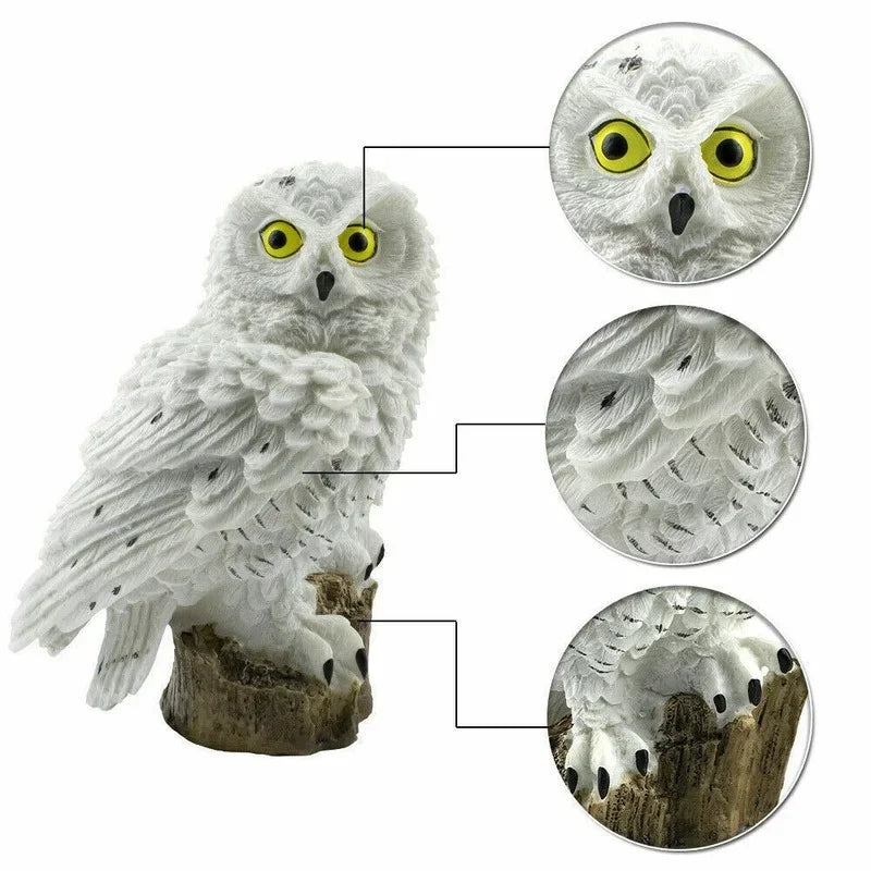 Lampe solaire de jardin Hibou
