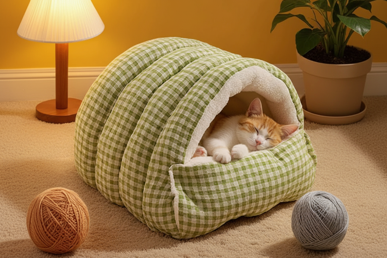 Lit d’hiver pour chat et chien