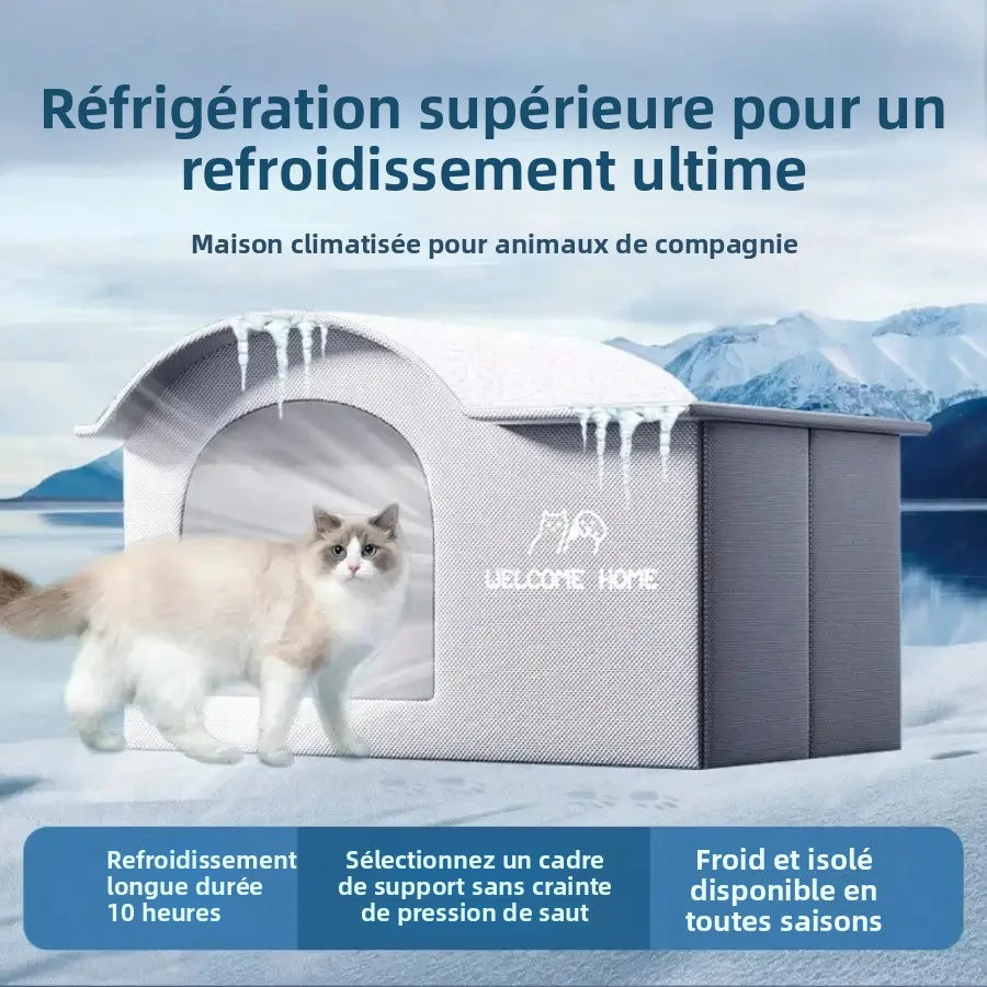 Cabane rafraîchissante pour chat et chien