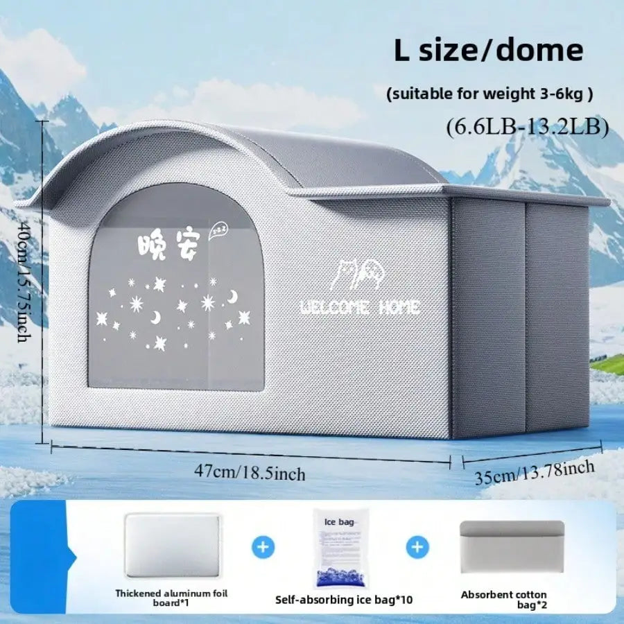 Cabane rafraîchissante pour chat et chien