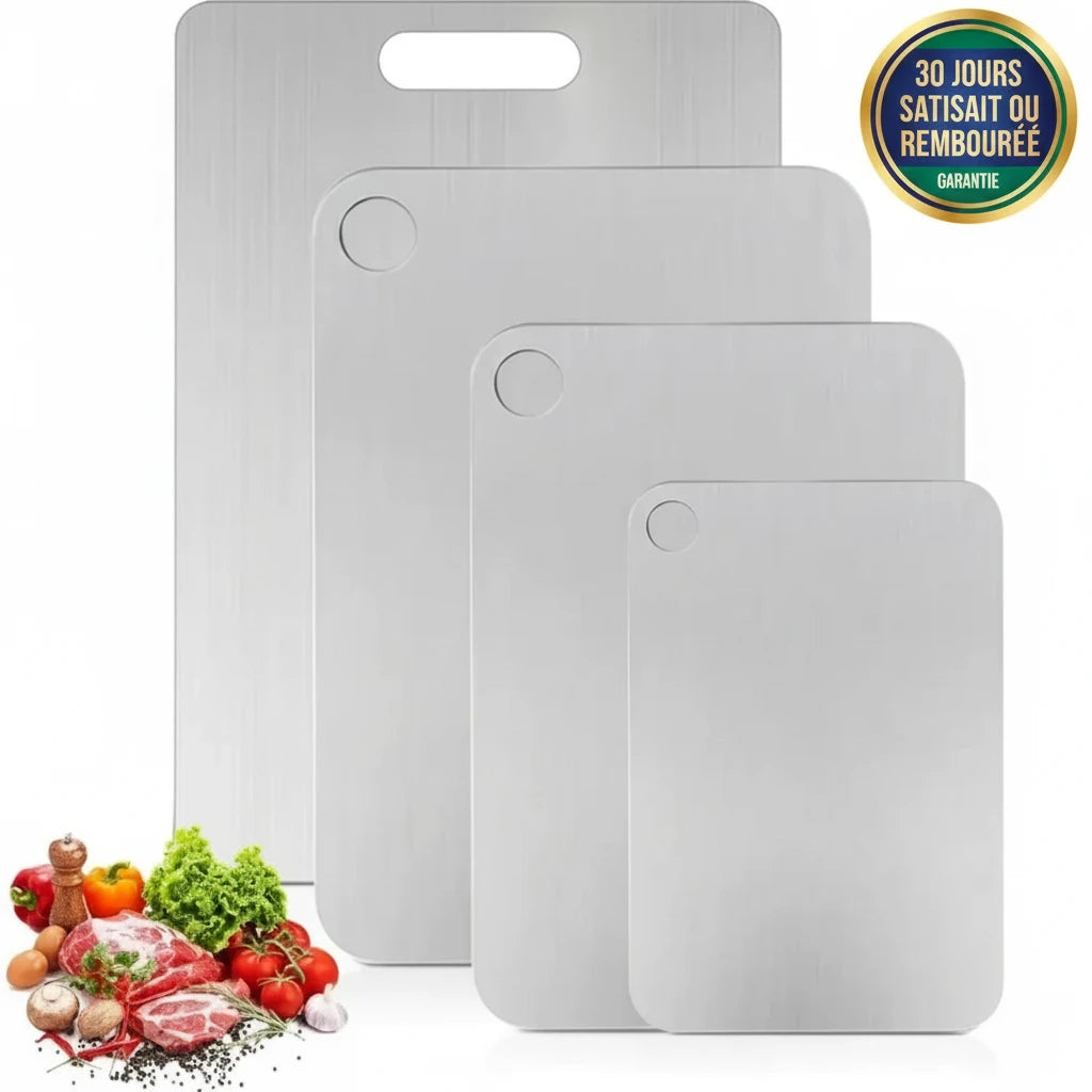 Planche à découper titane anti bactérienne - Durable et hygiénique