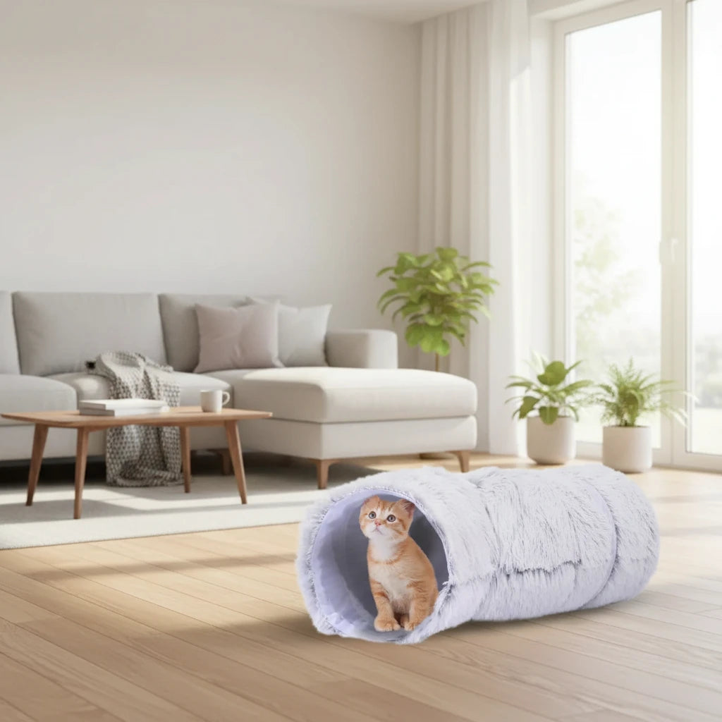 Lit tunnel pour chat