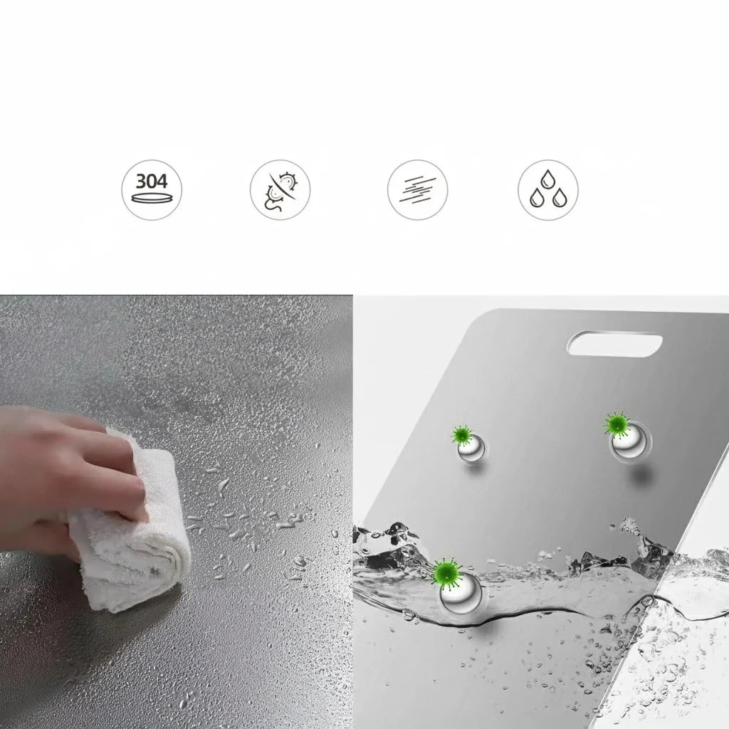 Planche à découper titane anti bactérienne - Durable et hygiénique