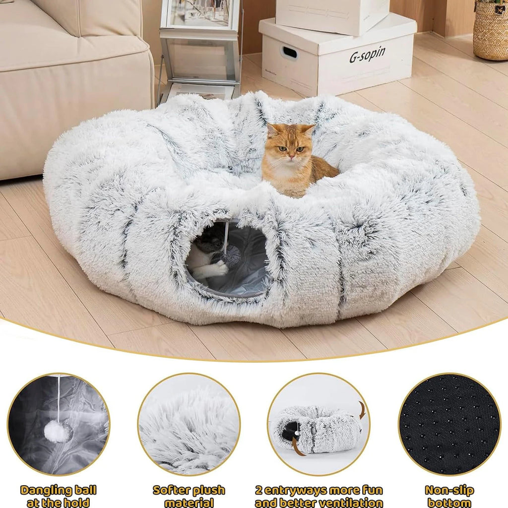Lit tunnel pour chat