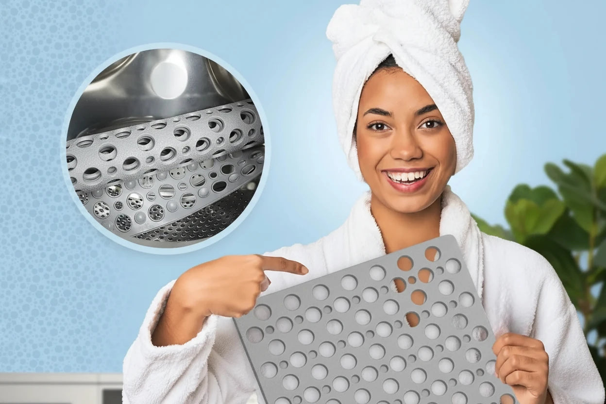 Tapis de douche antidérapant - antibactérien