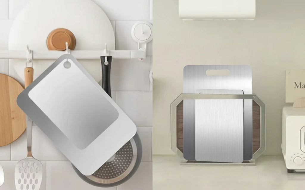 Planche à découper titane anti bactérienne - Durable et hygiénique