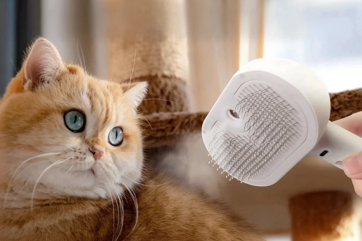 Brosse à vapeur pour animaux